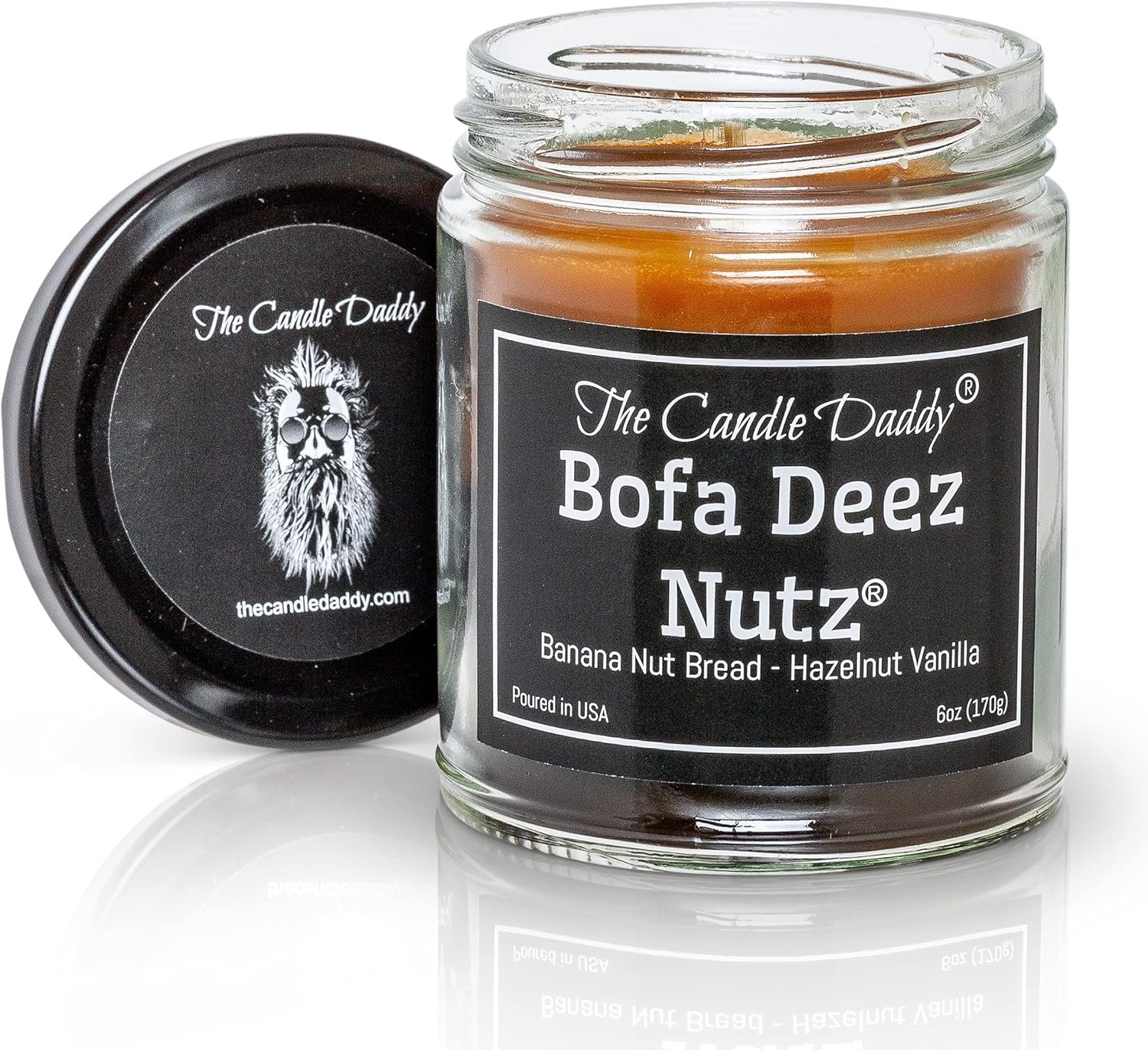 Bofa Deez Nutz- Funny- Banana Nut Bread n Hazelnut Vanilla- Scented Candle- Double Pour- 6 Ounce- 40 Hour Burn Time - Image 8