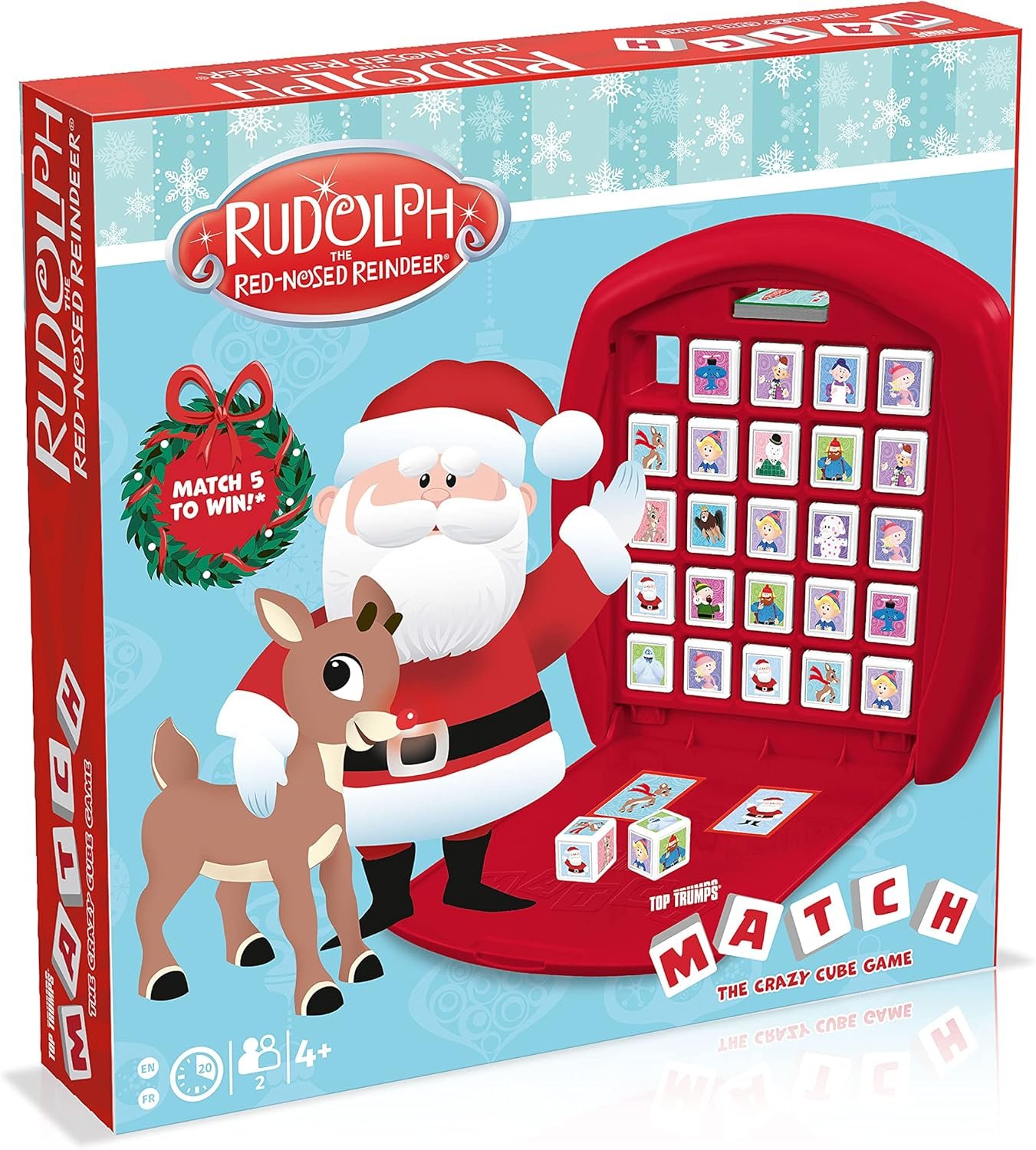 Top Trumps Match Game Rudolph - Family Board Games for Kids and Adults - Matching Game and Memory Game - Fun Two Player Kids Games - Memories and Learning, Board Games for Kids 4 and up - Image 2