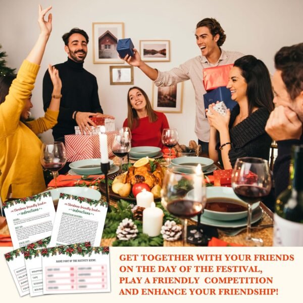 Christmas Games for Families, Christmas Friendly Feud Game, Holiday Games for Adults Large Group Party, Christmas Party Games, Christmas Trivia Card Games - a003 - Image 5