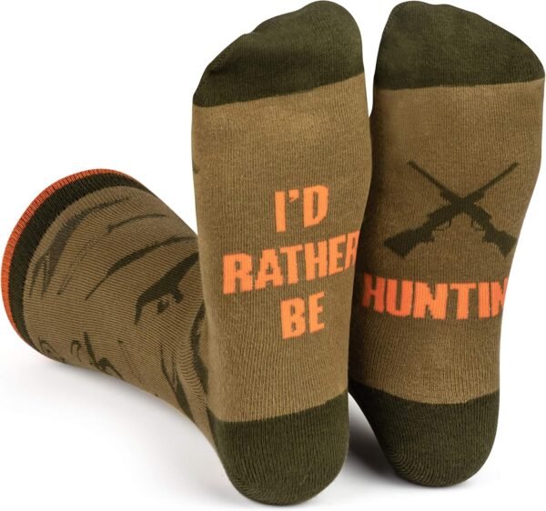 I'd Rather Be - Funny Socks For Men & Women - Gifts For Golf, Hunting, Camping, Hiking, Outdoors, Sports Unisex Adult - Image 2