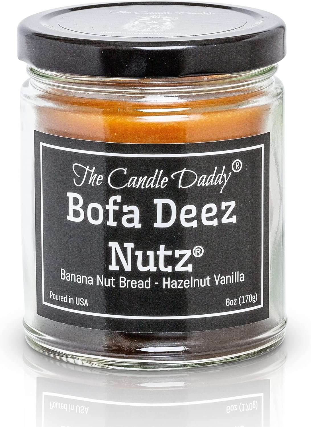 Bofa Deez Nutz- Funny- Banana Nut Bread n Hazelnut Vanilla- Scented Candle- Double Pour- 6 Ounce- 40 Hour Burn Time - Image 2
