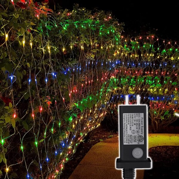 Net Lights Outdoor, 270 LED Christmas Net Lights for Bushes, Connectable mesh Lights with 8 Lighting Modes, 10×10 FT Waterproof Fairy Lights for Garden, Backyard, Holiday - Image 2