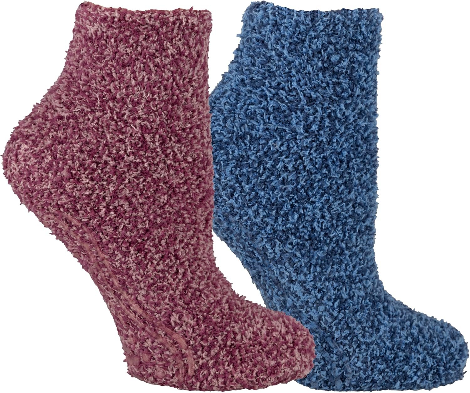 Dr. Scholl’s Women’s Fuzzy Spa Socks - Cozy Low Cut 2 & 3 Pairs - Lavender & Vitamin E Infused - Image 2