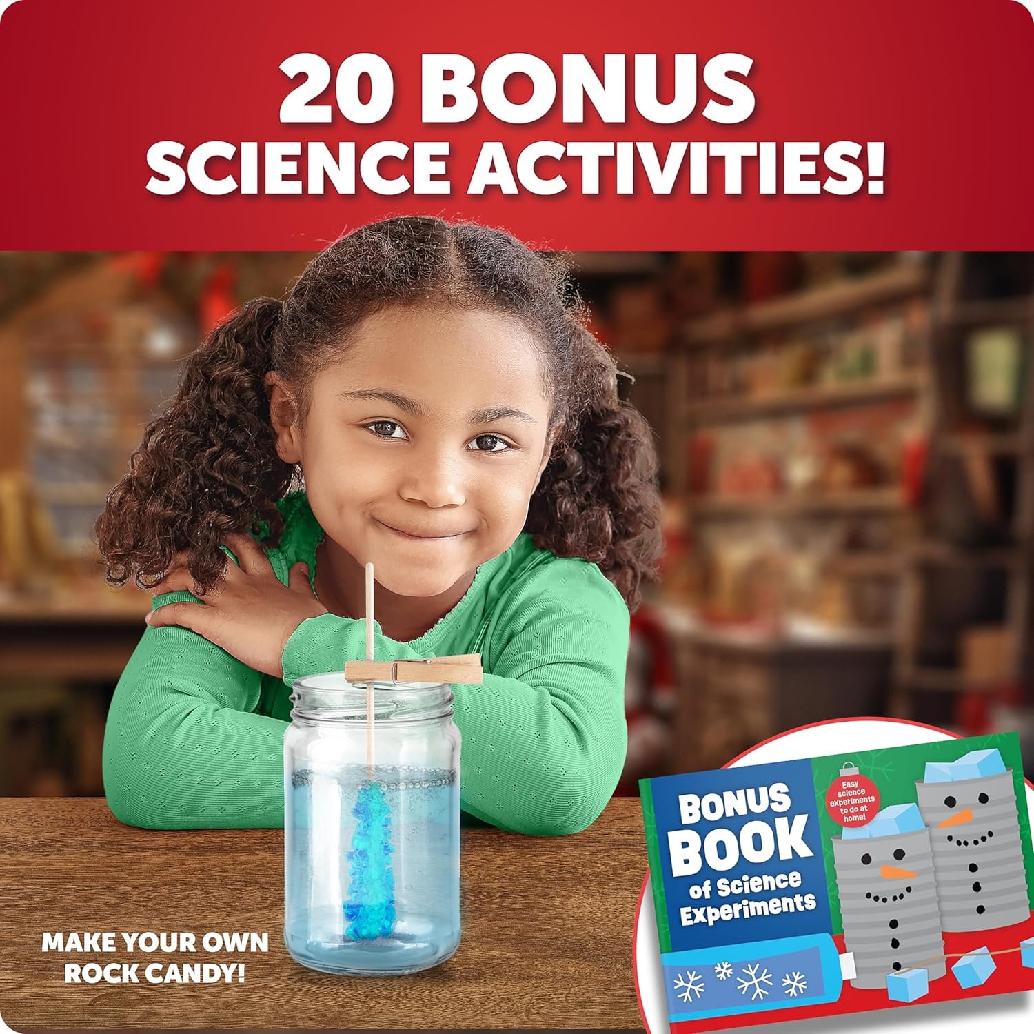 Santa's Christmas Science Workshop - Holiday STEM Kit for Kids with 5 Magical Experiments & 20 Bonus Activities, Educational Science Kit, for Kids Age 8 and Up - Image 5