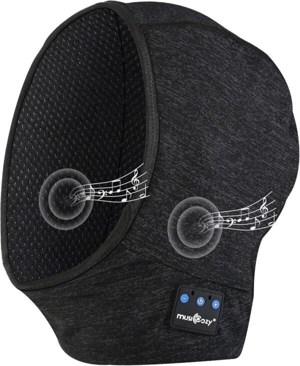MUSICOZY Balaclava Ski Mask with Bluetooth 5.4 Headphones, Winter Thermal Face Mask, Windproof Neck Warmer for Outdoor Sports - Image 2