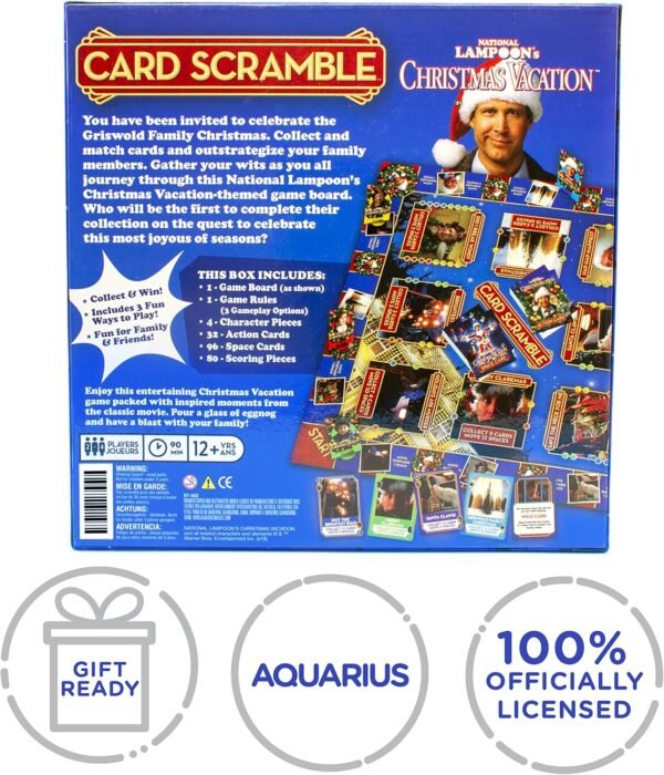AQUARIUS Christmas Vacation Card Scramble Board Game- Fun Family Party Game for Kids, Teens & Adults - Entertaining Game Night Gift - Officially Licensed Merchandise - Image 7