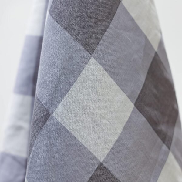 100% Linen Kitchen Towels 20 x 30 inch Gray/White Buffalo Check - Set of 2 Pack, Natural Flax Washable Tea Towels, Highly Absorbent Dish Towels, Super Soft Multi-Purpose Hand Towels - Image 4