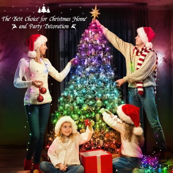 Christmas Tree Lights for 7ft 9ft with Remote - 540 LED RGB Timer Memory Function, Color Changing Rainbow Lighting Modes Christmas Decorations - Image 7