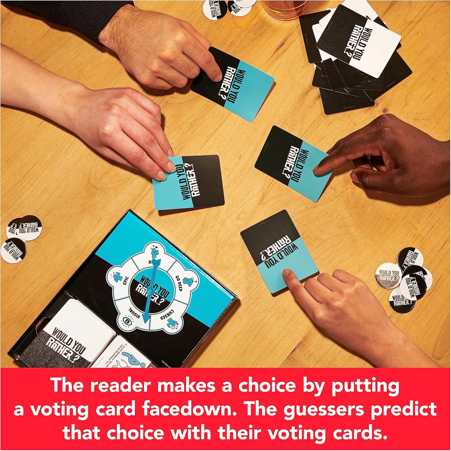 Spin Master Games, Would You Rather? Funny Card Game for College, Friendsgiving Party Games, Adult Card Games, Christmas Gifts for Teens, for Ages 14+ - Image 5