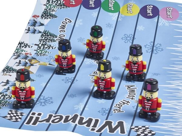 Robin Reed 6 x 13 inch Handmade English Christmas Table Decorations - Racing Game Nutcracker Game Inside - Image 2