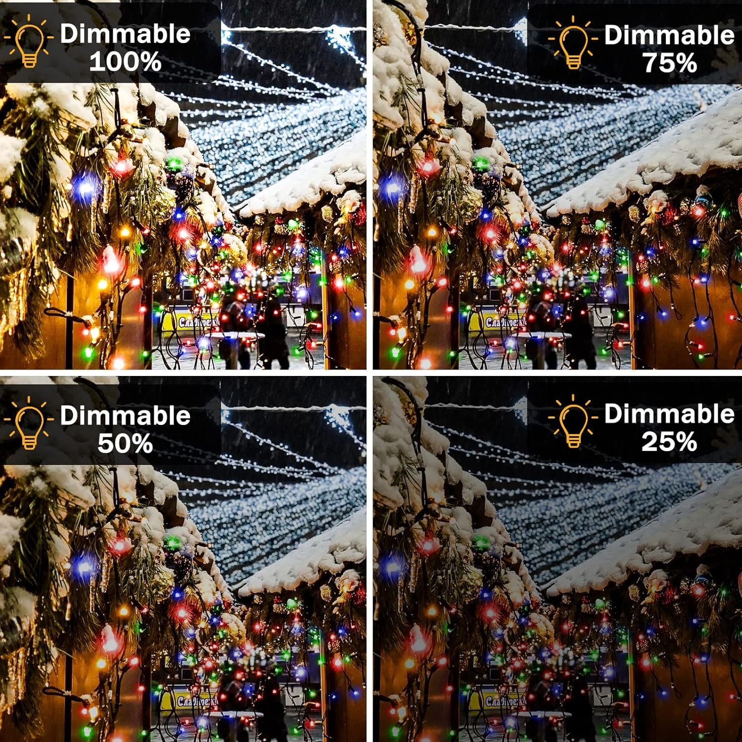 XURISEN 403FT Christmas Lights, 1000 LED Super Long String Lights 8 Modes & Memory Timer Plug in Twinkle Fairy Lights Decor for Home Xmas Party Wedding - Image 5