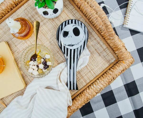 Disney The Nightmare Before Christmas Jack Skellington Ceramic Spoon Rest Holder | Kitchen Organizer For Utensils To Keep Countertop Clean - Image 5