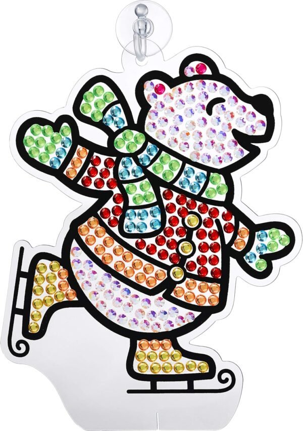 Creativity for Kids Big Gem Diamond Painting Kit: Holiday Stickers and Suncatchers, DIY Christmas Crafts for Kids - Image 8