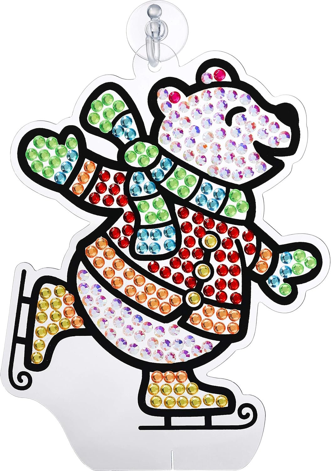 Creativity for Kids Big Gem Diamond Painting Kit: Holiday Stickers and Suncatchers, DIY Christmas Crafts for Kids - Image 8