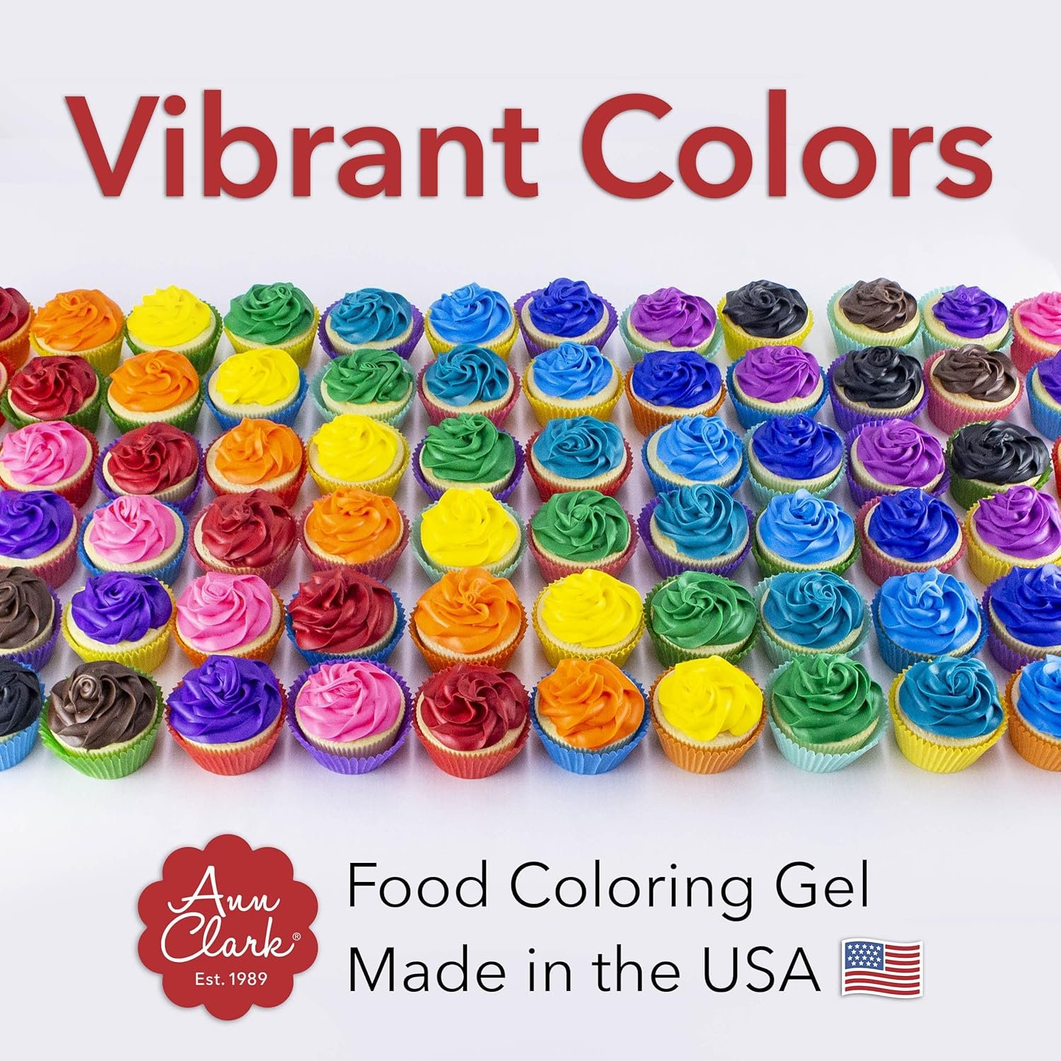 Ann Clark Professional-Grade Gel Food Coloring Made in USA .7 oz, 12 Colors - Image 6