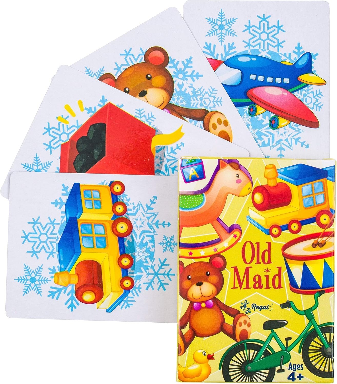 Regal Games Card Games for Kids - Go Fish, Crazy 8's, Old Maid, Slap Jack, Monster Memory Match, Snowball Fight - Holiday-Themed, Simple & Fun Classic Family Table Games - Games May Vary (6 Set) - Image 6