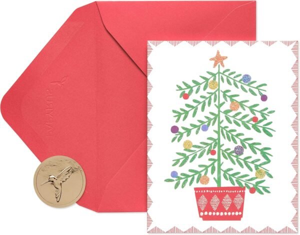 Papyrus Christmas Cards Boxed with Envelopes, Merry Little Christmas, Christmas Tree (20-Count) - Image 2