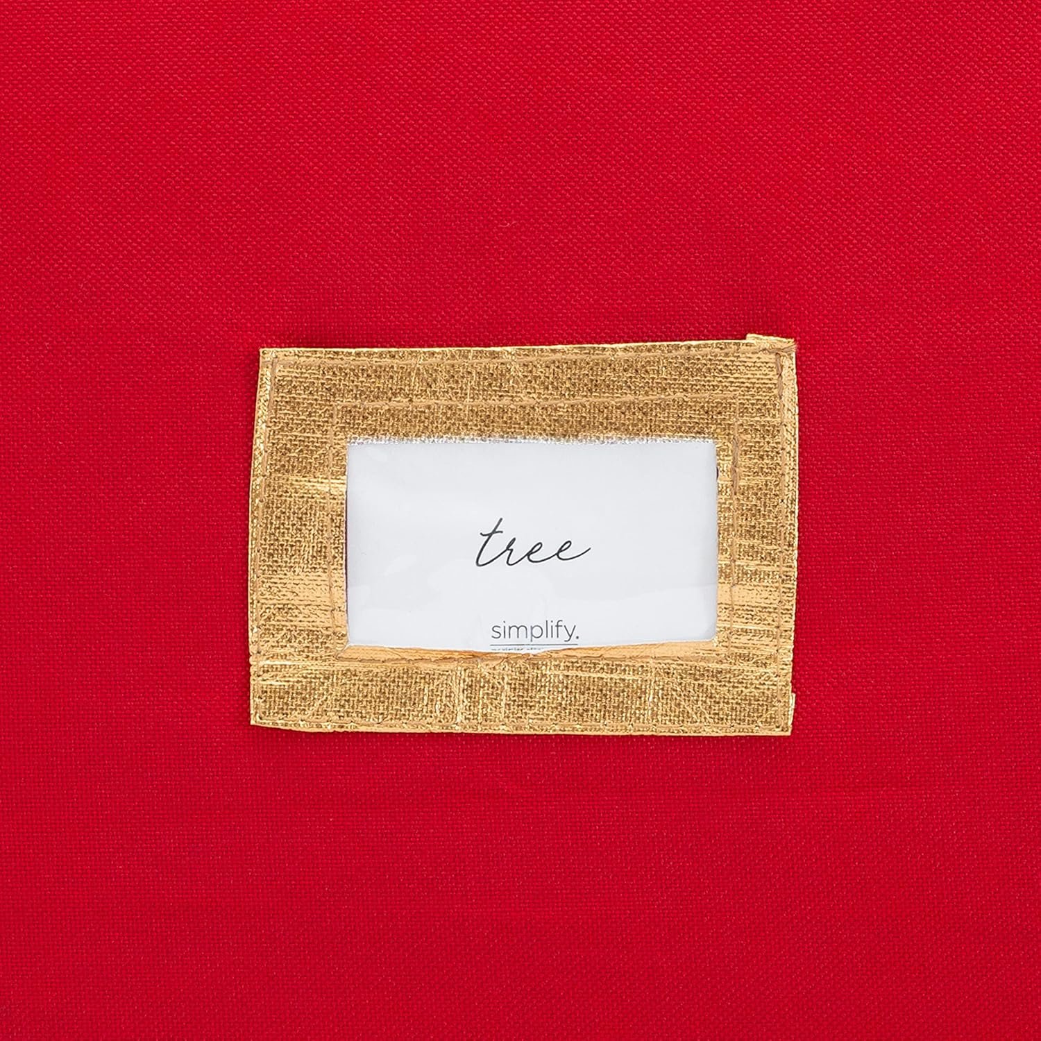 Simplify Christmas Tree Storage Bag | Holds Artificial Trees up to 9.5 Feet Tall | Holiday Decorations Organizer | Large | Collapsible Duffle | Red - Image 7