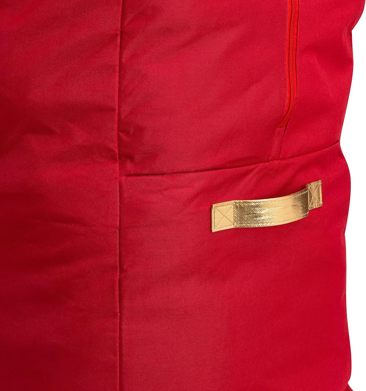 Simplify Christmas Tree Storage Bag | Holds Artificial Trees up to 9.5 Feet Tall | Holiday Decorations Organizer | Large | Collapsible Duffle | Red - Image 10